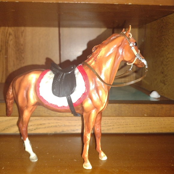Breyer horse with tack. - Picture 2 of 2